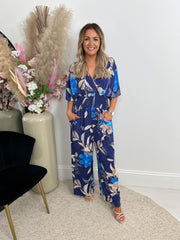 The Edith - Floral Print Jumpsuit