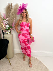 The Daisy - Floral Bandeau Midi Dress