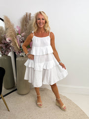 The Maisie - Tiered Cheesecloth Dress