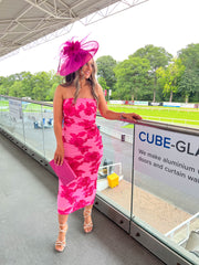 The Daisy - Floral Bandeau Midi Dress