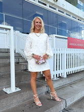 The Fran - Texture Long Sleeve Shift Dress