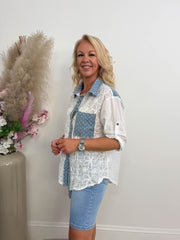 The Astra - Floral Sheer Shirt