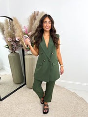 The Neave - Sleeveless Oversized Waistcoat Set
