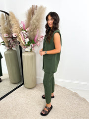 The Neave - Sleeveless Oversized Waistcoat Set