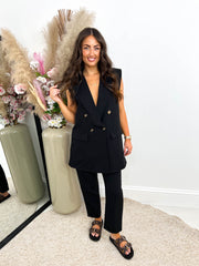 The Neave - Sleeveless Oversized Waistcoat Set