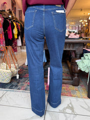 The Brina - Seam Detail Straight Leg Jeans