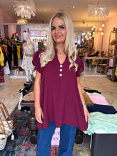 The Cassy - Button Short Sleeve Blouse