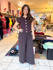 The Shakira - Gold Heart Button Down Top