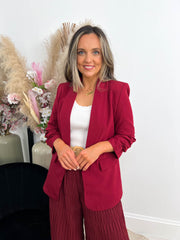 The Cordelia - Ruched Sleeve Blazer