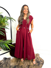 The Janette - Jumpsuit with Beaded Waist