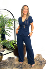 The Kaylee - Cross Over Two-Piece with Gold Buckle