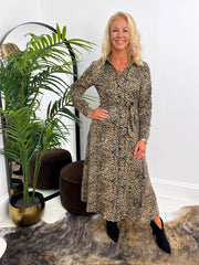 The Lena - Cheetah Print Maxi Dress
