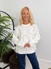 The Katana - 3D Flower Knit Sweatshirt