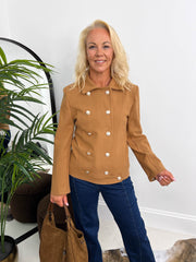 The Miley- Jacket with Gold Buttons