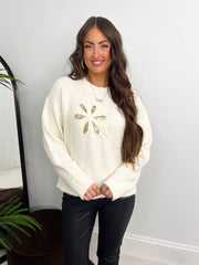 The Alora - Daisy Embroidered Knit