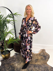 The Dolly - Watercolour Long Sleeve Maxi Dress