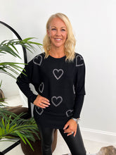 The Polly - Sequin Heart Knit