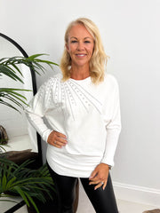 The Camden - Diamanté Shoulder Knit