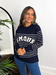 The Saige - AMOUR Striped Knit