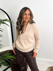 The Jemma - Knitted Quarter Zip