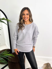 The Addison - Diamante Studded Long Sleeve Knit