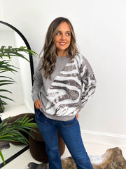 The Jade - Sequin Swirl Sweatshirt