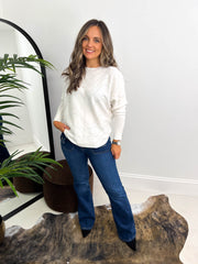 The Kathleen - Swirl Diamanté Knit