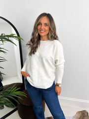 The Kathleen - Swirl Diamanté Knit