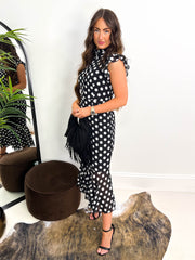 The Maya - Polka Dot Midi Dress