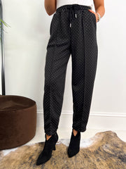 The Aria - Diamante Carrot Leg Joggers