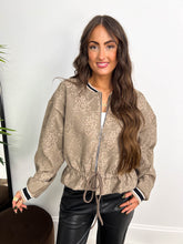 The Victoria - Diamante and Floral Bomber Jacket