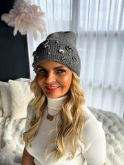 The Heather - Diamanté Beanie Hat