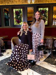 The Betty - Knitted Top Polka Dot Dress