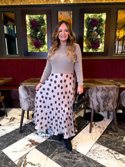 The Betty - Knitted Top Polka Dot Dress