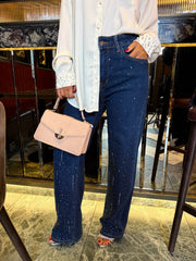 The Gem - Diamante Straight Leg Jeans
