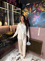 The Amari - Sequin Satin Two-Piece Set