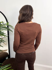 The Elizabeth - V-Neck Long Sleeve T-Shirt
