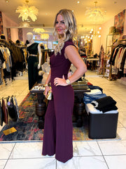 The Alessia - Plum Jumpsuit