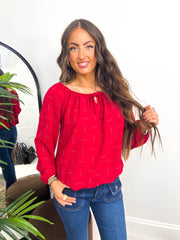 The Eden - Diamante Bardot Blouse