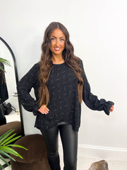 The Eden - Diamante Wrap Blouse