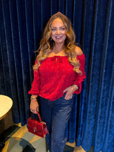 The Christina - Diamante Detail Stretchy Bardot Blouse