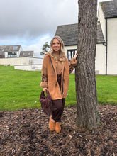 The Collette - Leopard Print Knitted Sleeve Zip Up