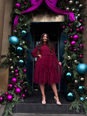 The Shannon - Knit Dress with Tulle Skirt