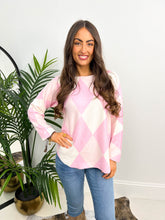 The Janet - Argyle Print Batwing Knit