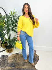 The Valencia - V Neck Oversized Knit