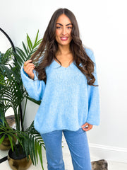 The Valencia - V Neck Oversized Knit