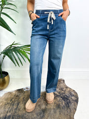 The Milly - Faux Denim Jogger