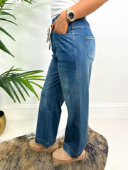 The Milly - Faux Denim Jogger