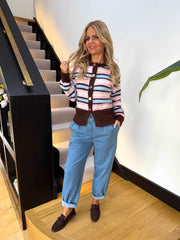 The Lisa - Balloon Faux Denim Trousers