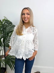 The Tonya - Broderie Anglaise Shirt